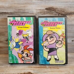 The Powerpuff Girls VHS Lot Dream Scheme Twisted Sister Cartoon Network Vintage